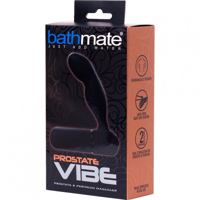 Анальная вибровтулка BATHMATE PROSTATE VIBE черная BM-PM-BR